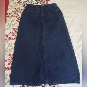 Vintage Rough Rider Dark Blue Denim Skirt Size 13/14